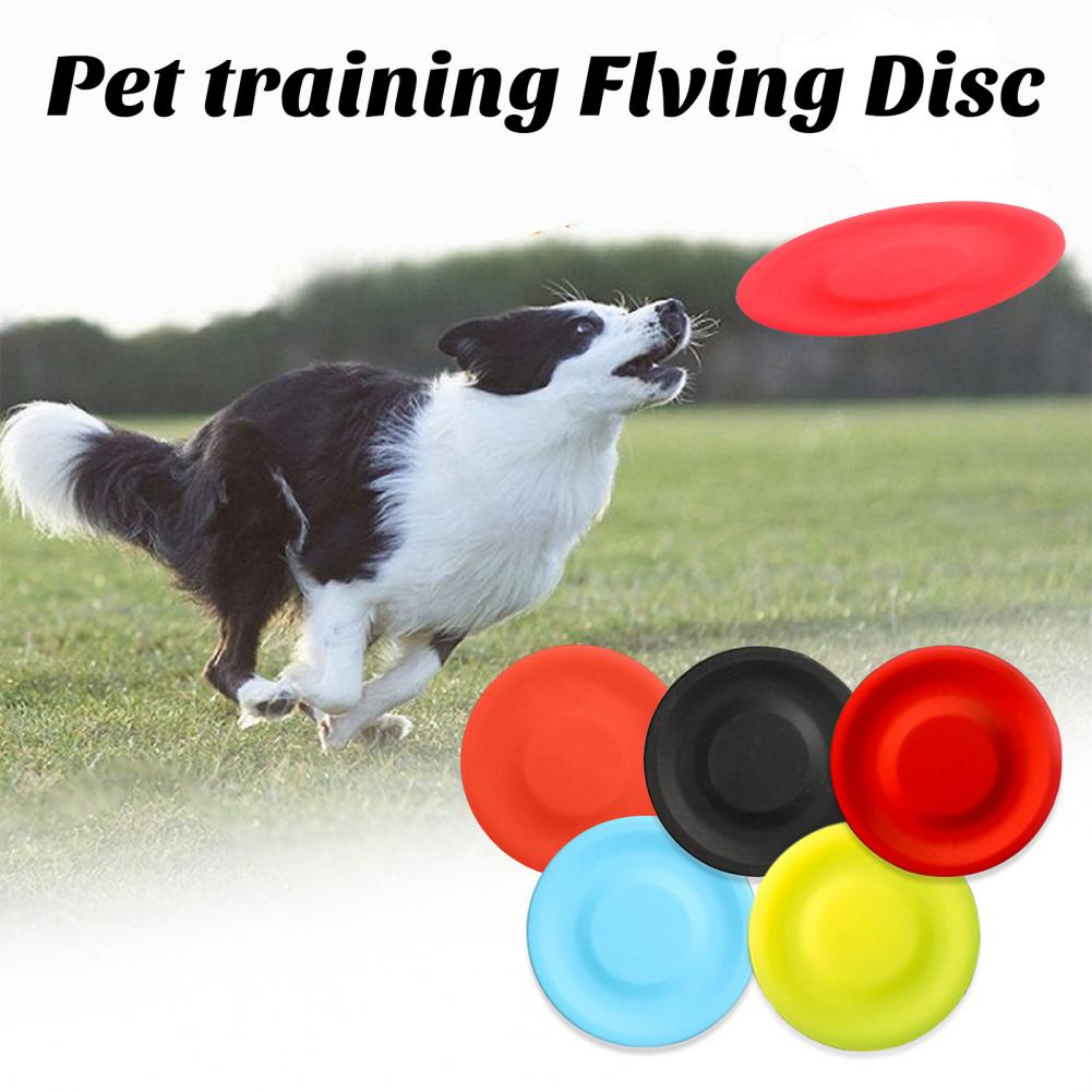Flying Disc Dog Training Toy - ของเล่นจานร่อนสุนัขสัตว์เลี้ยง, ซิลิกาเจล, มินิ, ของเล่นทนต่อการกัด, การฝึกอบรมแบบโต้ตอบสำหรับลูกสุนัข, ของเล่นรองเท้ากีฬากลางแจ้ง,