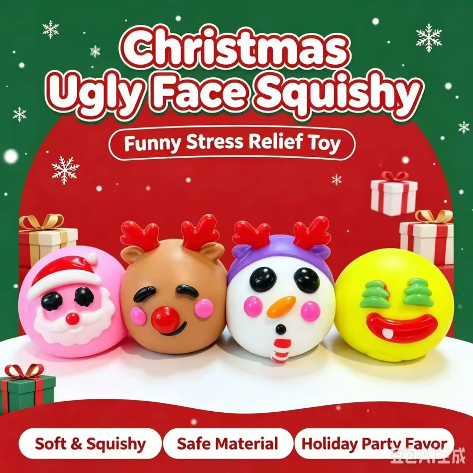 Dog Toys - 2026 ของเล่นใหม่ Smushers Squishy บรรเทาความเครียด รูปหน้าสุนัข