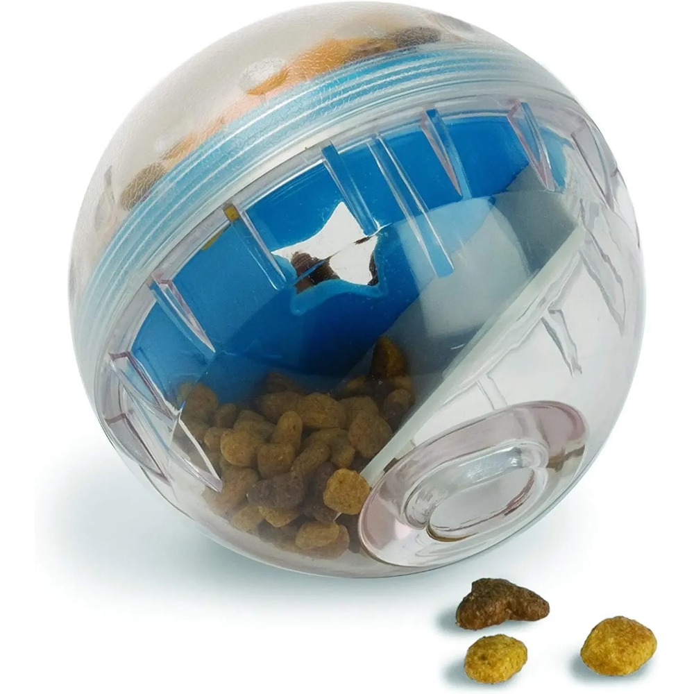 Indestructible Dog Chew Toy - IQ Treat Ball ของเล่นสุนัขแบบจ่ายขนม ของเล่นสุนัขแบบมีปฏิสัมพันธ์ -