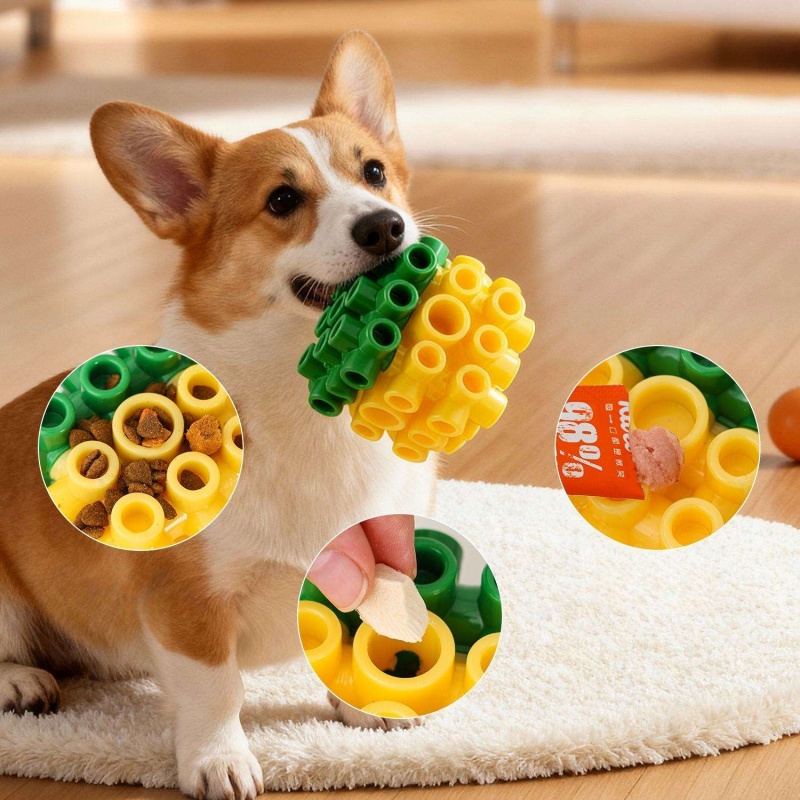 ของเล่นสุนัขแบบสี่เหลี่ยม ทำจา - Rubber Treat Dispensing Dog Toy บทวิจารณ์และราคา