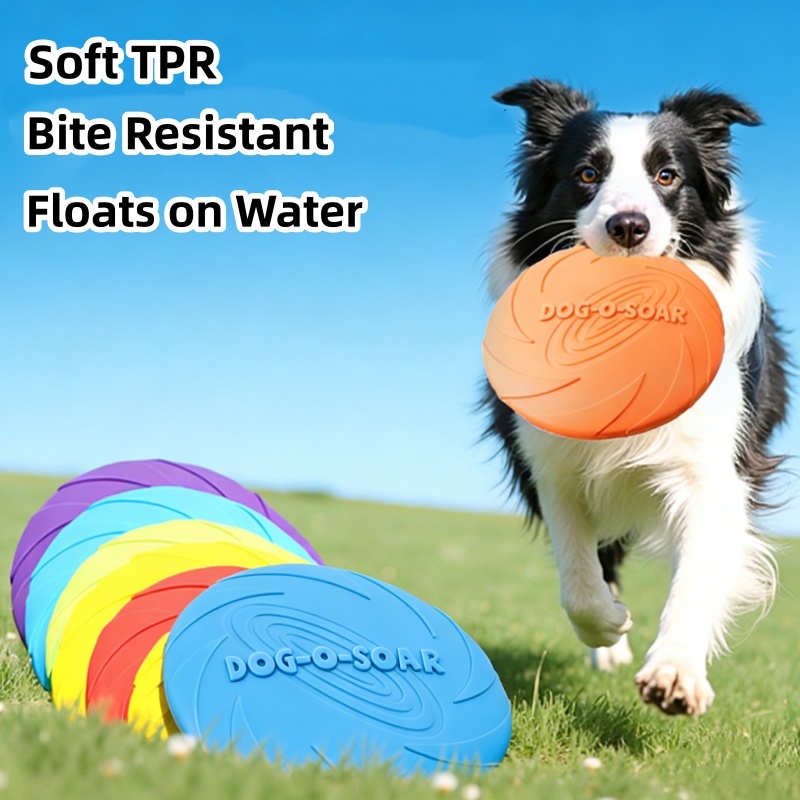 ของเล่นจานบินกันกัดสำหรับสุนัข - Flying Disc Dog Training Toy บทวิจารณ์และราคา