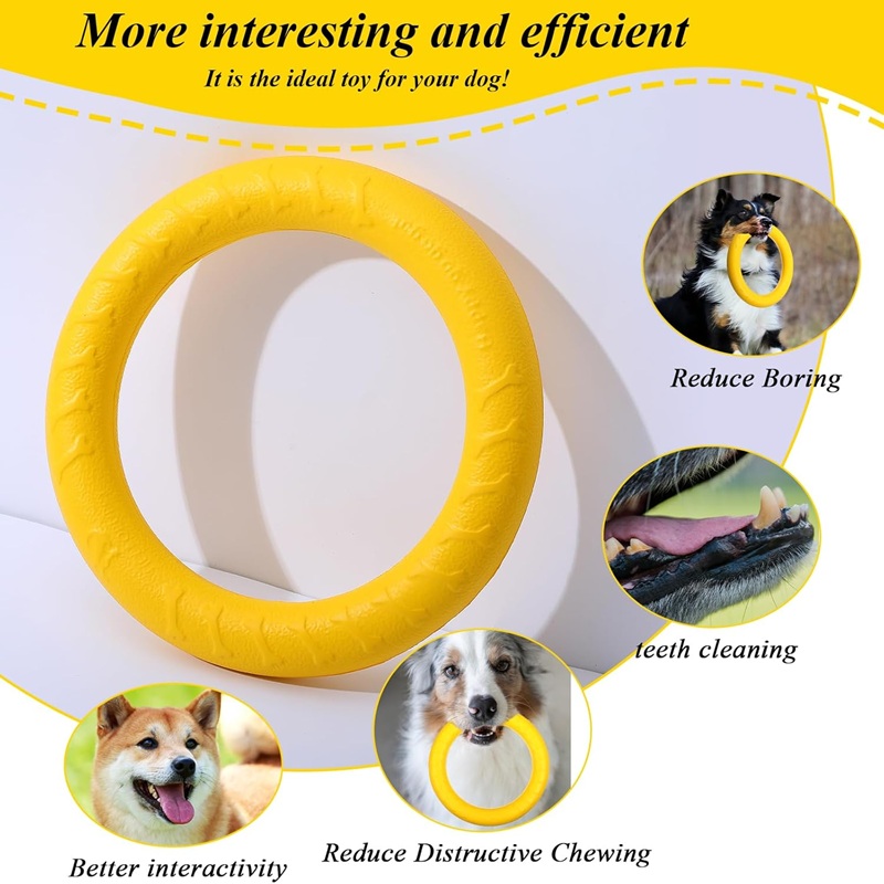 ของเล่นสุนัข จานบินสำหรับสัตว์ - Indestructible Dog Chew Toy บทวิจารณ์และราคา