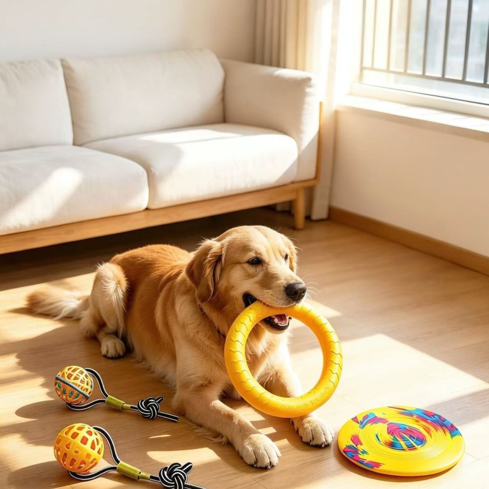 ของเล่นสุนัข EVA ทนทาน จานร่อน - Flying Disc Dog Training Toy บทวิจารณ์และราคา